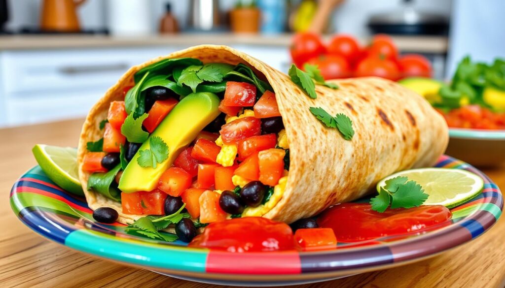 healthy breakfast burrito